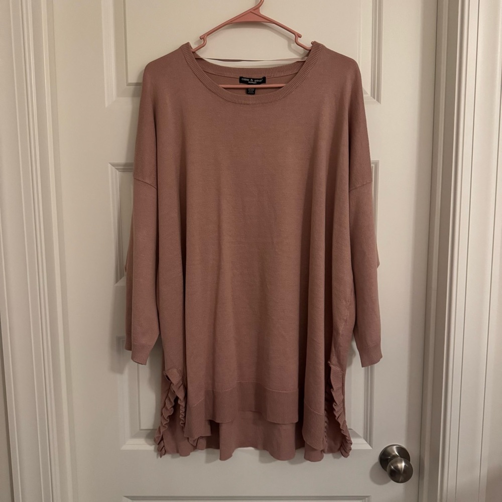 Cupio Pink Ruffle Sweatshirt